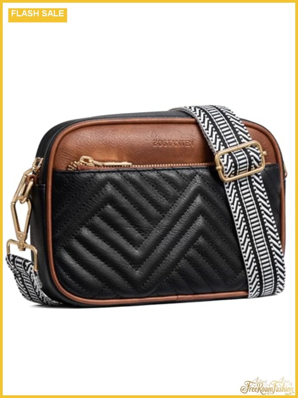 Quilted Small Crossbody Bag Vegan Leather RFID Wallet Purse